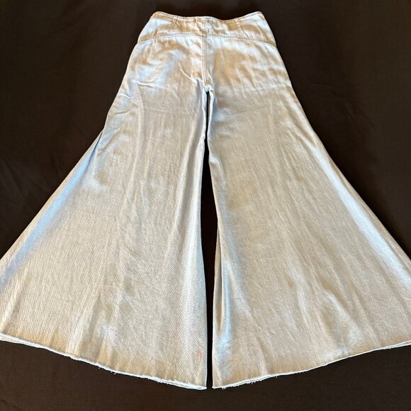 Free People Chase The Sun Extreme Wide-Leg Jeans Sz 27 - Picture 5 of 15